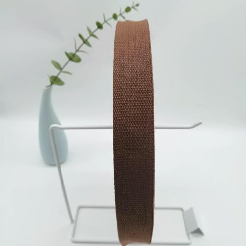 Kantenbesatzband aus Poly-Baumwoll-Gurtband, mattes, leinwandgewebtes, nylonähnliches Band für Taschen/Gepäck/Kleidungszubehör (20–50 mm) – 35–50 mm x 1 Meter von AYHTUD
