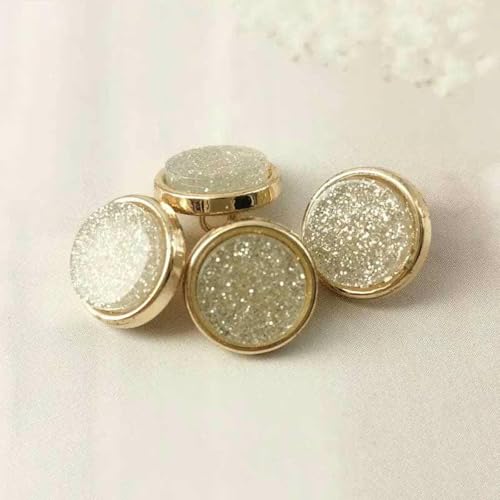 Kleine Metallknöpfe für Kinderkleidung zum Nähen von Hemden, Dekorationen, Handarbeiten, glänzende Materialien, Nähzubehör, Knöpfe, 5 Stück, Weiß, 11,5 mm, 5 Stück Kleine Metallknöpfe für Kinderkleidung zum Nähen von Hemden, Dekorationen, Handarbeiten, glänzende Materialien, Nähzubehör, Knöpfe, 5 Stück, Weiß, 11,5 mm, 5 Stück von AYHTUD