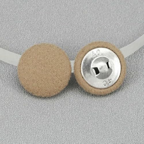 Kuppel aus Kaschmirwolle mit Metallknöpfen, für Mäntel, Pullover, DIY, 15/18/20/23/25/28/30/32/34/38 mm, 10 Stück pro Beutel, 1 hellbraun, 34,0 mm Kuppel aus Kaschmirwolle mit Metallknöpfen, für Mäntel, Pullover, DIY, 15/18/20/23/25/28/30/32/34/38 mm, 10 Stück pro Beutel, 1 hellbraun, 34,0 mm von AYHTUD