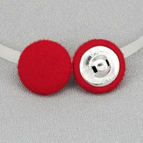 Kuppel aus Kaschmirwolle mit Metallschlaufenknöpfen, für Mäntel, Pullover, DIY, 15/18/20/23/25/28/30/32/34/38 mm, 10 Stück pro Beutel, 19 Rot, 34,0 mm Kuppel aus Kaschmirwolle mit Metallschlaufenknöpfen, für Mäntel, Pullover, DIY, 15/18/20/23/25/28/30/32/34/38 mm, 10 Stück pro Beutel, 19 Rot, 34,0 mm von AYHTUD