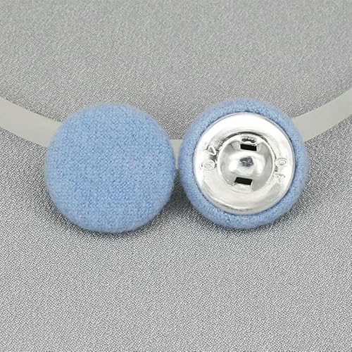 Kuppel aus Kaschmirwolle mit Metallschlaufenknöpfen, für Mäntel, Pullover, DIY, 15/18/20/23/25/28/30/32/34/38 mm, 10 Stück pro Beutel, 2 himmelblau, 34,0 mm Kuppel aus Kaschmirwolle mit Metallschlaufenknöpfen, für Mäntel, Pullover, DIY, 15/18/20/23/25/28/30/32/34/38 mm, 10 Stück pro Beutel, 2 himmelblau, 34,0 mm von AYHTUD