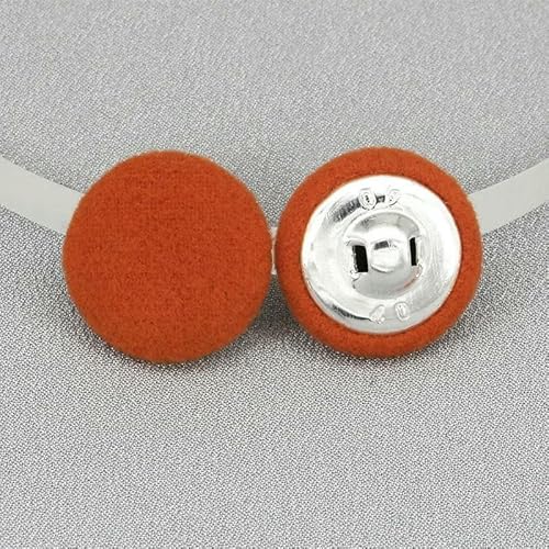 Kuppel aus Kaschmirwolle mit Metallschlaufenknöpfen, für Mäntel, Pullover, DIY, 15/18/20/23/25/28/30/32/34/38 mm, 10 Stück pro Beutel, 6 Orange, 34,0 mm Kuppel aus Kaschmirwolle mit Metallschlaufenknöpfen, für Mäntel, Pullover, DIY, 15/18/20/23/25/28/30/32/34/38 mm, 10 Stück pro Beutel, 6 Orange, 34,0 mm von AYHTUD