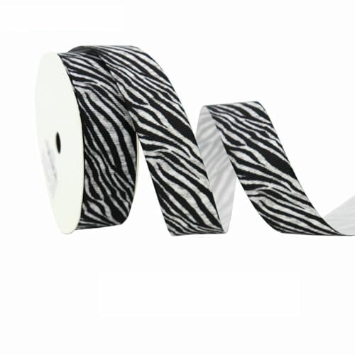 Leopardenmuster-Band, Tierdruck, Zebra, Gepard, Kuh, Ripsband, 2,5 cm x 4,5 m, Geschenkband für Zuhause, DIY, Basteln, Dekorieren, 6-breit, 22 mm, 4,5 m Leopardenmuster-Band, Tierdruck, Zebra, Gepard, Kuh, Ripsband, 2,5 cm x 4,5 m, Geschenkband für Zuhause, DIY, Basteln, Dekorieren, 6-breit, 22 mm, 4,5 m von AYHTUD