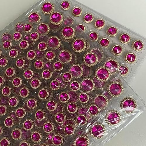 Luxuriöse Kristallknöpfe für Mantel, Windjacke, dekoratives Handarbeitszubehör, Bastelbedarf, Nähen, Hochfußschnalle, 6 Stück, TB476, 8–12,5 mm, 6 Stück von AYHTUD