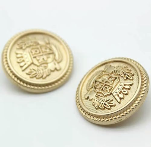 Metallknöpfe, Kronenmuster, golden, britischer College-Stil, Designer, handgefertigt, Luxus-Kleidungsstück, Nähzubehör, DIY-Knöpfe, 6 Stück, 15–11,5 mm, 6 Stück Metallknöpfe, Kronenmuster, golden, britischer College-Stil, Designer, handgefertigt, Luxus-Kleidungsstück, Nähzubehör, DIY-Knöpfe, 6 Stück, 15–11,5 mm, 6 Stück von AYHTUD