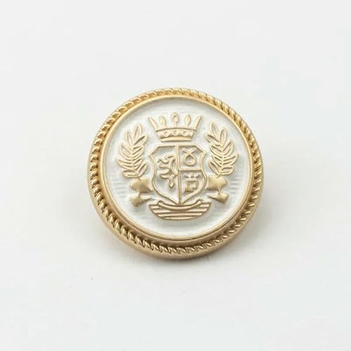 Metallknöpfe, Kronenmuster, golden, britischer College-Stil, Designer, handgefertigt, Luxus-Kleidungsstück, Nähzubehör, DIY-Knöpfe, 6 Stück, 16–15 mm, 6 Stück Metallknöpfe, Kronenmuster, golden, britischer College-Stil, Designer, handgefertigt, Luxus-Kleidungsstück, Nähzubehör, DIY-Knöpfe, 6 Stück, 16–15 mm, 6 Stück von AYHTUD