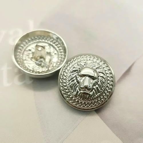 Metallknöpfe, Kronenmuster, golden, britischer College-Stil, Designer, handgefertigt, Luxus-Kleidungsstück, Nähzubehör, DIY-Knöpfe, 6 Stück, 2–23,0 mm, 6 Stück von AYHTUD