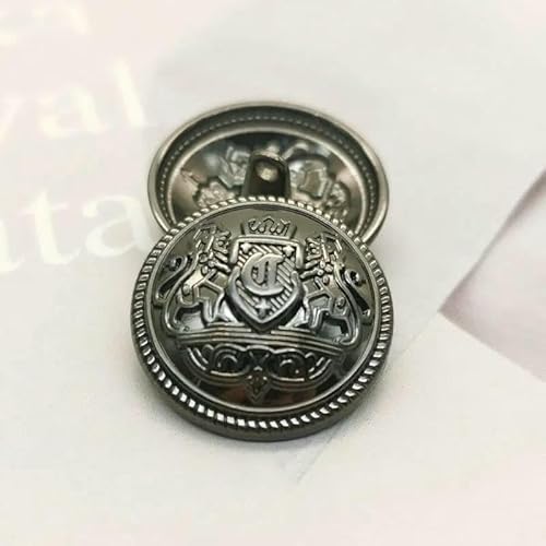Metallknöpfe, Kronenmuster, golden, britischer College-Stil, Designer, handgefertigt, Luxus-Kleidungsstück, Nähzubehör, DIY-Knöpfe, 6 Stück, 21–20 mm, 6 Stück Metallknöpfe, Kronenmuster, golden, britischer College-Stil, Designer, handgefertigt, Luxus-Kleidungsstück, Nähzubehör, DIY-Knöpfe, 6 Stück, 21–20 mm, 6 Stück von AYHTUD