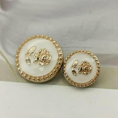Metallknöpfe mit Blumenmotiv, Roségold, für Kleidung, Damen, Mantel, Hemd, Manschetten, DIY, Stickerei, Nähzubehör, Nähknöpfe, 10 Stück, 15/20 mm, 2–15 mm, 10 Stück Metallknöpfe mit Blumenmotiv, Roségold, für Kleidung, Damen, Mantel, Hemd, Manschetten, DIY, Stickerei, Nähzubehör, Nähknöpfe, 10 Stück, 15/20 mm, 2–15 mm, 10 Stück von AYHTUD