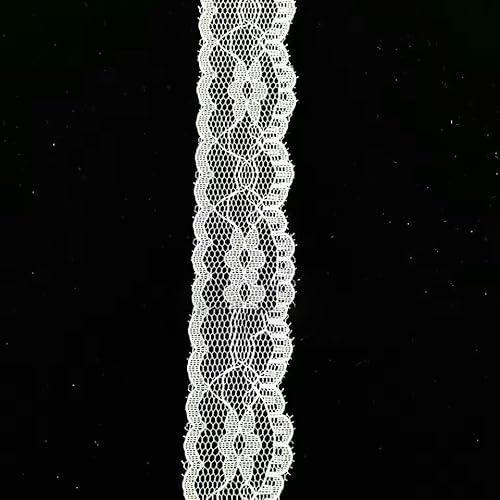 Meter weißes und schwarzes Spitzenband, verschiedene Blumenbesätze zum Verpacken, für Weihnachtshochzeitsdekoration, Basteln, Nähzubehör – weiße Spitze – 09 – Meter weißes und schwarzes Spitzenband, verschiedene Blumenbesätze zum Verpacken, für Weihnachtshochzeitsdekoration, Basteln, Nähzubehör – weiße Spitze – 09 – von AYHTUD