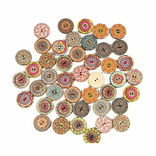 Mix 50 Stück Holzknöpfe "Hand Made" Buchstabenanhänger Holz Nähzubehör für Kleidung Handarbeit Scrapbooking Bastelbedarf DIY-01 20mm Mix 50 Stück Holzknöpfe "Hand Made" Buchstabenanhänger Holz Nähzubehör für Kleidung Handarbeit Scrapbooking Bastelbedarf DIY-01 20mm von AYHTUD