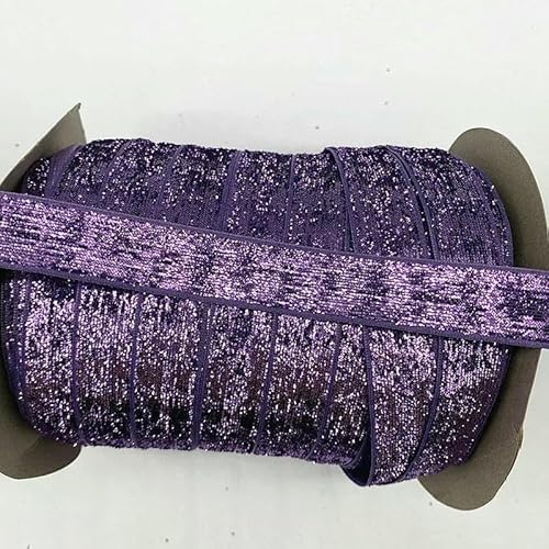 Neues 20 mm Glitzer-Samtband, kein elastisches einseitiges Band, Stirnband-Clips, Schleifendekoration, 09–20 mm (5 Yards) von AYHTUD