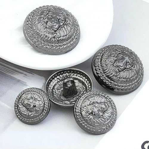 Retro-Perlen-Gold-Metallknopf, luxuriöse Strass-Mantelknöpfe für Damen, DIY-Kleidung, Anzug, Nähen, Aufnähen, Botones-Zubehör, 08–20 mm, 2 Stück von AYHTUD