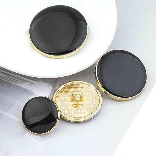 Retro-Perlen-Gold-Metallknopf, luxuriöse Strass-Mantelknöpfe für Damen, DIY-Kleidung, Anzug, Nähen, Aufnähen, Botones-Zubehör, 11–15 mm, 2 Stück Retro-Perlen-Gold-Metallknopf, luxuriöse Strass-Mantelknöpfe für Damen, DIY-Kleidung, Anzug, Nähen, Aufnähen, Botones-Zubehör, 11–15 mm, 2 Stück von AYHTUD