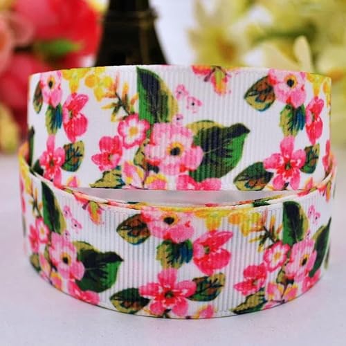 Ripsband mit Blumen-Cartoon-Charakter-Aufdruck, 22 mm, 25 mm, 38 mm, für DIY-Haarschleifen, fröhliche Party-Dekoration, Material, 10 Yards, X-00290, Breite 25 mm Ripsband mit Blumen-Cartoon-Charakter-Aufdruck, 22 mm, 25 mm, 38 mm, für DIY-Haarschleifen, fröhliche Party-Dekoration, Material, 10 Yards, X-00290, Breite 25 mm von AYHTUD