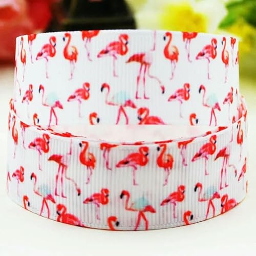 Ripsband mit Flamingo-Cartoon-Aufdruck, 22 mm, 25 mm, 38 mm, für selbstgemachte Haarschleifen, fröhliche Party-Dekoration, Material, 9,1 m, X-02861-X-02016, Breite 25 mm Ripsband mit Flamingo-Cartoon-Aufdruck, 22 mm, 25 mm, 38 mm, für selbstgemachte Haarschleifen, fröhliche Party-Dekoration, Material, 9,1 m, X-02861-X-02016, Breite 25 mm von AYHTUD