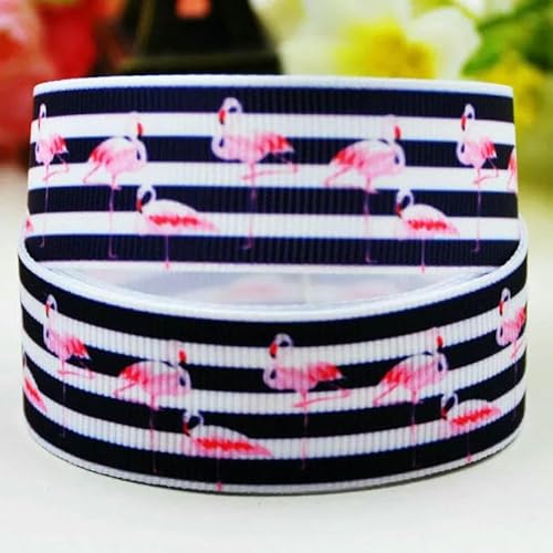 Ripsband mit Flamingo-Cartoon-Aufdruck, 22 mm, 25 mm, 38 mm, für selbstgemachte Haarschleifen, fröhliche Party-Dekoration, Material, 9,1 m, X-02861-X-02024, Breite 25 mm Ripsband mit Flamingo-Cartoon-Aufdruck, 22 mm, 25 mm, 38 mm, für selbstgemachte Haarschleifen, fröhliche Party-Dekoration, Material, 9,1 m, X-02861-X-02024, Breite 25 mm von AYHTUD