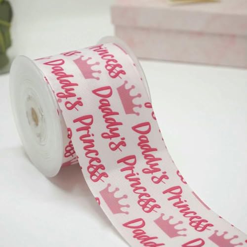 Ripsband zum Selbermachen mit Cartoon-Prinzessinnen-Print, für Bastelbedarf, Nähzubehör, 4,5 m, Planarharzform, 10 Stück. -51339-38 mm Satin Ripsband zum Selbermachen mit Cartoon-Prinzessinnen-Print, für Bastelbedarf, Nähzubehör, 4,5 m, Planarharzform, 10 Stück. -51339-38 mm Satin von AYHTUD
