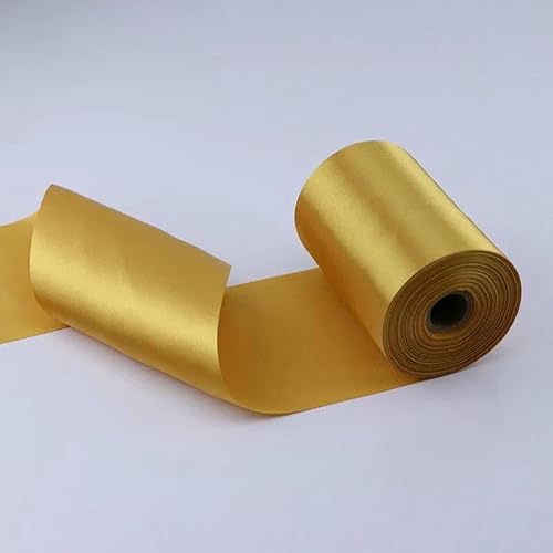 Satinband, breit, 8 cm/10 cm/15 cm, 25 Meter lang, für Hochzeits-/Festivalszenen, Deckenstuhlgurt, Hochzeits-/Auto-/Party-Dekorationsband, 39 Khakigelb, 15 cm x 25 Meter Satinband, breit, 8 cm/10 cm/15 cm, 25 Meter lang, für Hochzeits-/Festivalszenen, Deckenstuhlgurt, Hochzeits-/Auto-/Party-Dekorationsband, 39 Khakigelb, 15 cm x 25 Meter von AYHTUD
