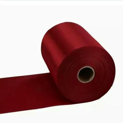 Satinband, breit, 8 cm/10 cm/15 cm, 25 Meter lang, für Hochzeits-/Festivalszenen, Deckenstuhlgurt, Hochzeits-/Auto-/Party-Dekorationsband, 7 Weinrot, 8 cm x 25 Meter Satinband, breit, 8 cm/10 cm/15 cm, 25 Meter lang, für Hochzeits-/Festivalszenen, Deckenstuhlgurt, Hochzeits-/Auto-/Party-Dekorationsband, 7 Weinrot, 8 cm x 25 Meter von AYHTUD