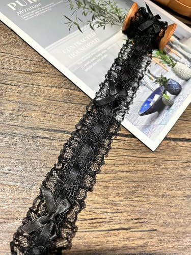 Schleife Plissee-Spitze, handgefertigt, DIY-Dekoration, Kleidung, Rocksaum, Kleidung, Spitzenzubehör, Vorhänge, Heimdekoration, Zubehör, 5–4 cm, a, 1 Yard Schleife Plissee-Spitze, handgefertigt, DIY-Dekoration, Kleidung, Rocksaum, Kleidung, Spitzenzubehör, Vorhänge, Heimdekoration, Zubehör, 5–4 cm, a, 1 Yard von AYHTUD