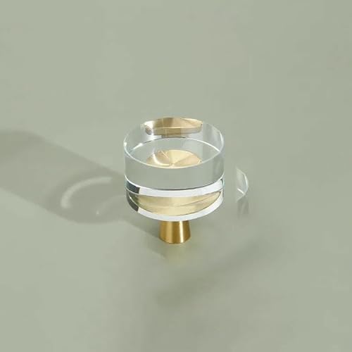 Schrankknöpfe aus massivem Messing und Kristallglas, Türgriffe für Küchenschränke, Schubladenknöpfe, Schranktürgriffe für Möbelbeschläge, T2643, 30 mm Schrankknöpfe aus massivem Messing und Kristallglas, Türgriffe für Küchenschränke, Schubladenknöpfe, Schranktürgriffe für Möbelbeschläge, T2643, 30 mm von AYHTUD