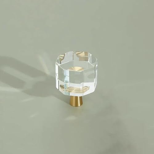 Schrankknöpfe aus massivem Messing und Kristallglas, Türgriffe für Küchenschränke, Schubladenknöpfe, Schranktürgriffe für Möbelbeschläge, T2645, 25,5 mm Schrankknöpfe aus massivem Messing und Kristallglas, Türgriffe für Küchenschränke, Schubladenknöpfe, Schranktürgriffe für Möbelbeschläge, T2645, 25,5 mm von AYHTUD