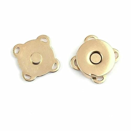 Stück 10/14/18 mm Magnetverschluss für Geldbörse, Handtasche, Metallknopf, DIY-Geldbörse, Basteltaschen, Teile, Zubehör, Farbauswahl, Hellgold, 18 mm Stück 10/14/18 mm Magnetverschluss für Geldbörse, Handtasche, Metallknopf, DIY-Geldbörse, Basteltaschen, Teile, Zubehör, Farbauswahl, Hellgold, 18 mm von AYHTUD