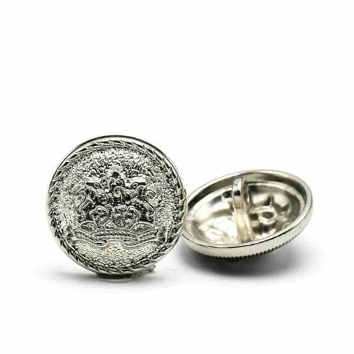 Stück 10–28 mm goldene Metallknöpfe, Kleidungsstück, Mantel, Nähzubehör, Knöpfe zum Basteln von Kleidung, schwarzer Punkt, Ölknopf, Punkt, Ölknopf, 4–25 mm von AYHTUD