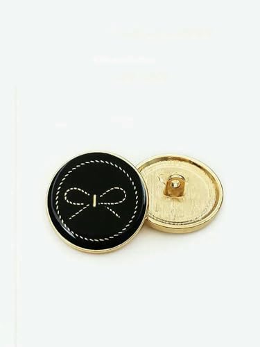 Stück 15 mm - 25 mm Metallknopf für Kleidung, Luxus-Designer, Golddekoration, Nähknöpfe, handgefertigt, DIY, Damenmantel-Zubehör, Goldschwarz, 15 mm, 6 Stück Stück 15 mm - 25 mm Metallknopf für Kleidung, Luxus-Designer, Golddekoration, Nähknöpfe, handgefertigt, DIY, Damenmantel-Zubehör, Goldschwarz, 15 mm, 6 Stück von AYHTUD
