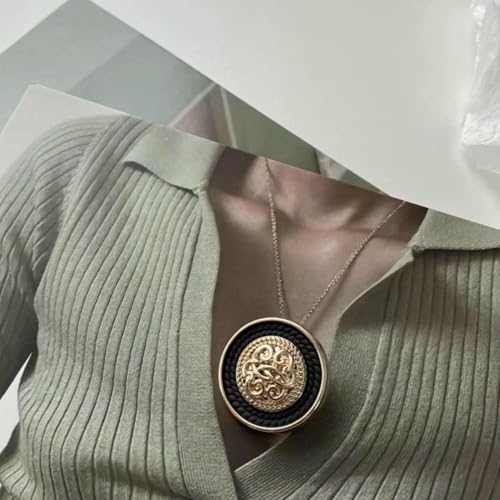 Stück – Modische, fortschrittliche Metallknöpfe für Kleidung, Mantel, Anzug, Blazer, kreative Knöpfe zum Nähen, handgefertigte Dekorationen, Gold, Schwarz, Weiß, Schwarz, Stück – Modische, fortschrittliche Metallknöpfe für Kleidung, Mantel, Anzug, Blazer, kreative Knöpfe zum Nähen, handgefertigte Dekorationen, Gold, Schwarz, Weiß, Schwarz, von AYHTUD