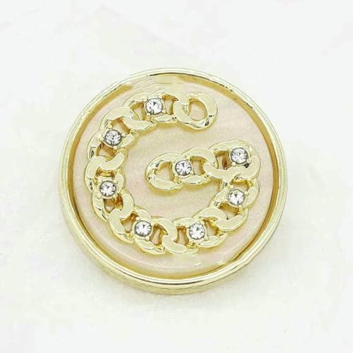 Stück luxuriöses Design mit Strasssteinen eingelegten Metallknöpfen für Kleidung, Mantel, Rock, Kleidungszubehör, hohe Qualität, goldenes Schwarz, Nr. 15–20 mm Stück luxuriöses Design mit Strasssteinen eingelegten Metallknöpfen für Kleidung, Mantel, Rock, Kleidungszubehör, hohe Qualität, goldenes Schwarz, Nr. 15–20 mm von AYHTUD