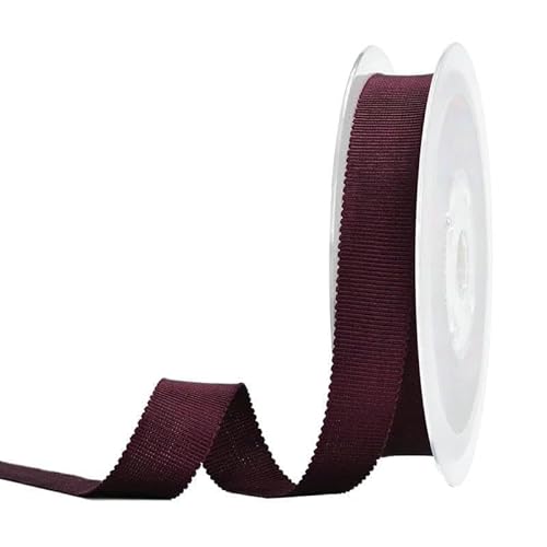 Viskoseband, 100 Yards/Rolle, 6, 9, 13, 16, 19, 25, 38 mm, für DIY, handgefertigte Dekoration, Hochzeitsmodebänder, Burgunderrot, 277–38 mm von AYHTUD