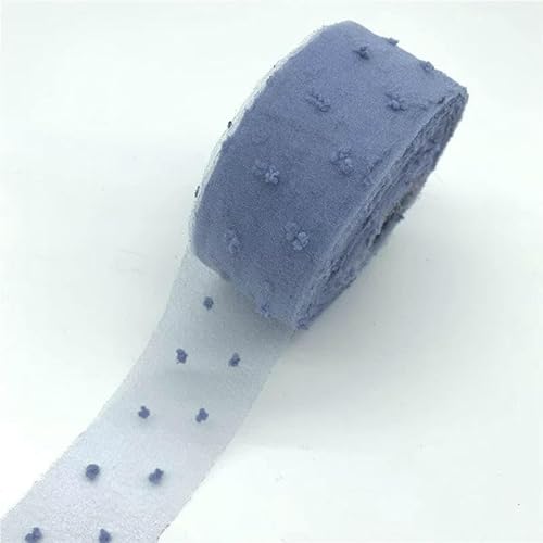 Yards/Lot 40 mm Samtpunkte Organzaband Spitzenrand DIY Spitzenband Dekoration für Kleidungsstück Nähstoff-03 von AYHTUD