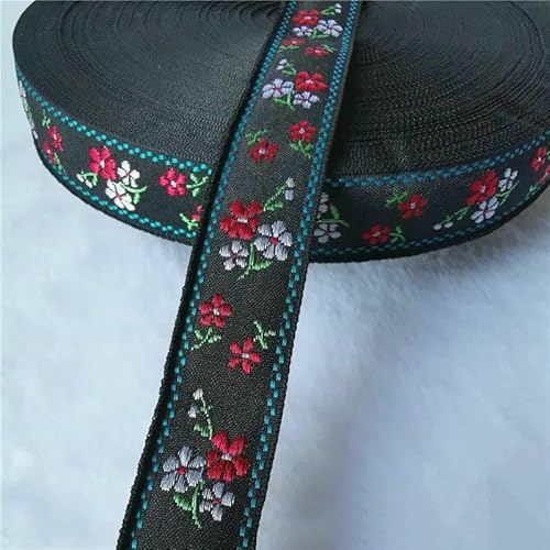 Yards 10–25 mm glitzerndes, glänzendes Jacquardband mit Blumen für DIY-Haarschmuck, Röcke, Haustierhalsbänder, Zubehör-50 25 mm-50 Yards Yards 10–25 mm glitzerndes, glänzendes Jacquardband mit Blumen für DIY-Haarschmuck, Röcke, Haustierhalsbänder, Zubehör-50 25 mm-50 Yards von AYHTUD