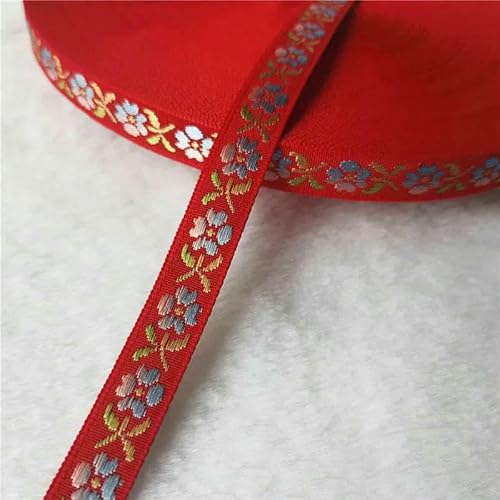 Yards 10–25 mm glitzerndes, glänzendes Jacquardband mit Blumen für selbstgemachte Haarschmuckröcke, Haustierhalsbänder, Zubehör-09 13 mm-50 Yards Yards 10–25 mm glitzerndes, glänzendes Jacquardband mit Blumen für selbstgemachte Haarschmuckröcke, Haustierhalsbänder, Zubehör-09 13 mm-50 Yards von AYHTUD