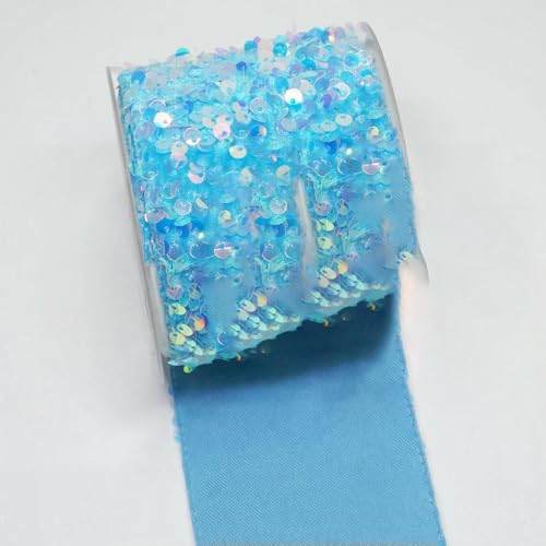 Zoll 75 mm 25 Yards Rolle Pailletten-Samtband DIY Holiday Cheer Haarschleifenmaterial Handgefertigtes Deko-Zubehör-O4102716-75 mm 5 Yards Zoll 75 mm 25 Yards Rolle Pailletten-Samtband DIY Holiday Cheer Haarschleifenmaterial Handgefertigtes Deko-Zubehör-O4102716-75 mm 5 Yards von AYHTUD