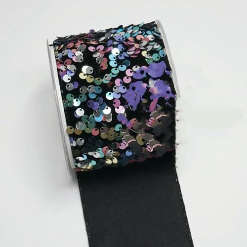 Zoll 75 mm 25 Yards Rolle Pailletten-Samtband DIY Holiday Cheer Haarschleifenmaterial Handgefertigtes Deko-Zubehör-O4302899-38 mm 5 Yards Zoll 75 mm 25 Yards Rolle Pailletten-Samtband DIY Holiday Cheer Haarschleifenmaterial Handgefertigtes Deko-Zubehör-O4302899-38 mm 5 Yards von AYHTUD