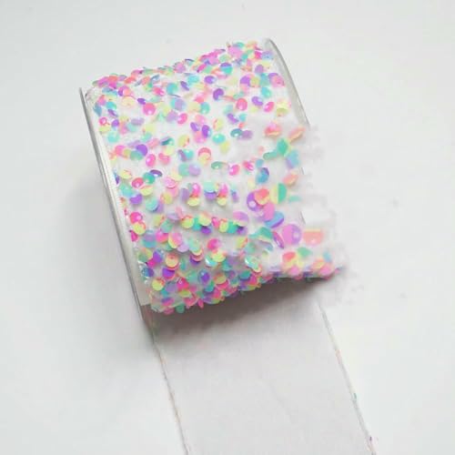 Zoll 75 mm 25 Yards Rolle Pailletten-Samtband DIY Holiday Cheer Haarschleifenmaterial Handgefertigtes Deko-Zubehör-O4302905-38 mm 5 Yards Zoll 75 mm 25 Yards Rolle Pailletten-Samtband DIY Holiday Cheer Haarschleifenmaterial Handgefertigtes Deko-Zubehör-O4302905-38 mm 5 Yards von AYHTUD