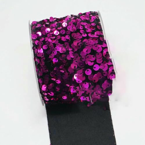 Zoll 75 mm 25 Yards Rolle Pailletten-Samtband DIY Holiday Cheer Haarschleifenmaterial Handgefertigtes Deko-Zubehör-O5102741-38 mm 5 Yards Zoll 75 mm 25 Yards Rolle Pailletten-Samtband DIY Holiday Cheer Haarschleifenmaterial Handgefertigtes Deko-Zubehör-O5102741-38 mm 5 Yards von AYHTUD