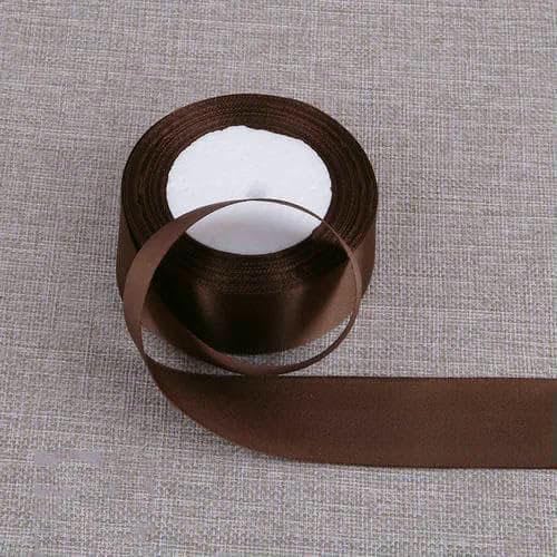 cm Seidensatinbänder, 22 Meter/Los, Weihnachten, Halloween, Hochzeit, Geburtstagsfeier, Geschenkband, DIY, handgefertigter Bastelstoff, Dunkelbraun, 22 Meter Länge cm Seidensatinbänder, 22 Meter/Los, Weihnachten, Halloween, Hochzeit, Geburtstagsfeier, Geschenkband, DIY, handgefertigter Bastelstoff, Dunkelbraun, 22 Meter Länge von AYHTUD