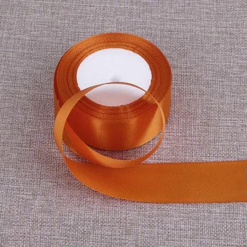 cm Seidensatinbänder, 22 Meter/Los, Weihnachten, Halloween, Hochzeit, Geburtstagsfeier, Geschenkband, DIY, handgefertigter Bastelstoff, Orange, 22 Meter Länge cm Seidensatinbänder, 22 Meter/Los, Weihnachten, Halloween, Hochzeit, Geburtstagsfeier, Geschenkband, DIY, handgefertigter Bastelstoff, Orange, 22 Meter Länge von AYHTUD