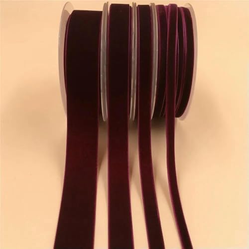 mm, 5–300 Yards, einseitiges Samtband für handgefertigte Blumenstraußverpackungen, Heimparty-Dekoration, Weihnachtssamtband, dunkelviolett, V035, 6 mm x 300 Yards mm, 5–300 Yards, einseitiges Samtband für handgefertigte Blumenstraußverpackungen, Heimparty-Dekoration, Weihnachtssamtband, dunkelviolett, V035, 6 mm x 300 Yards von AYHTUD