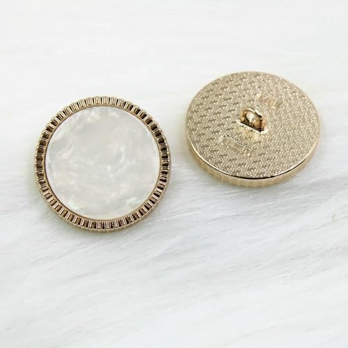 teile/los Metall & Perle Taste Kleidung Pullover Mantel Dekoration Anzug Flache Taste Zubehör DIY Kleidung X-008-X-008-18mm von AYHTUD