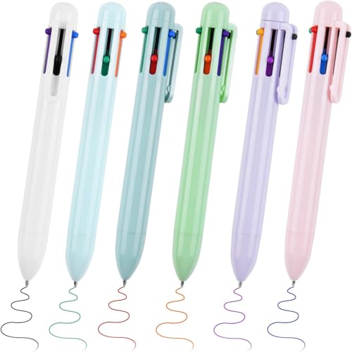 6 Stück Kugelschreiber, 6 in 1, mehrfarbig, bequem, mehrfarbig, einziehbarer Kugelschreiber, für Makronen, als Geschenk für Studenten, Schulbedarf, Büro, Krankenschwestern, Geschenke 6 Stück Kugelschreiber, 6 in 1, mehrfarbig, bequem, mehrfarbig, einziehbarer Kugelschreiber, für Makronen, als Geschenk für Studenten, Schulbedarf, Büro, Krankenschwestern, Geschenke von AYHYHLJZJ