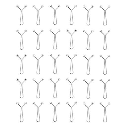 AYHYHLJZJ 30 Stück Hosengürtelklemmen, Knopf zum Verfeinern von Taille und Beinen, nahtlos, Silber, Gold und Schwarz, für Jeans, Röcke und Hosen von AYHYHLJZJ