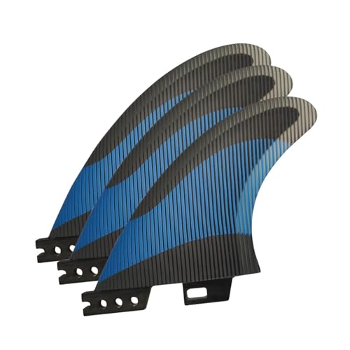 AYJYZHIAG NEU Cera Surf Quilha Fcs2 Surf Vinnen Epoxidharz Fiberglas Blau MF Medium G5 Surfboard Thruster Finnen von AYJYZHIAG