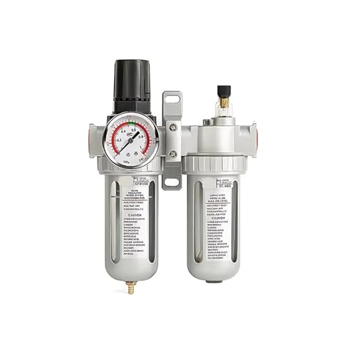 AYJYZHIAG SFC200 1/4" SFC400 1/2" SFC300 3/8 Luftfilterregler Öl Wasserabscheider Falle Regelventil for Kompressor pneumatische Teile(SFC-200) von AYJYZHIAG