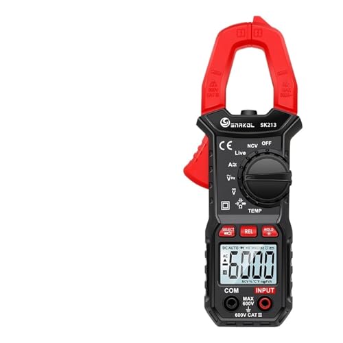 AYJYZHIAG SK213 Digitales Zangenmessgerät 600A AC DC Strom Auto Range Zange Amperemeter Spannung Voltmeter NCV Ohm Professioneller elektrischer Tester AYJYZHIAG SK213 Digitales Zangenmessgerät 600A AC DC Strom Auto Range Zange Amperemeter Spannung Voltmeter NCV Ohm Professioneller elektrischer Tester von AYJYZHIAG