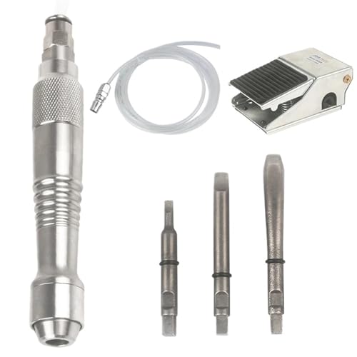 Mini-Luftmeißel, pneumatischer Hammer, Luftmeißelschaufel, Mikro-Luftflusshacker, Gasschaufel, Meißelstift, medizinischer Gipsabdruck(Set 2) von AYJYZHIAG